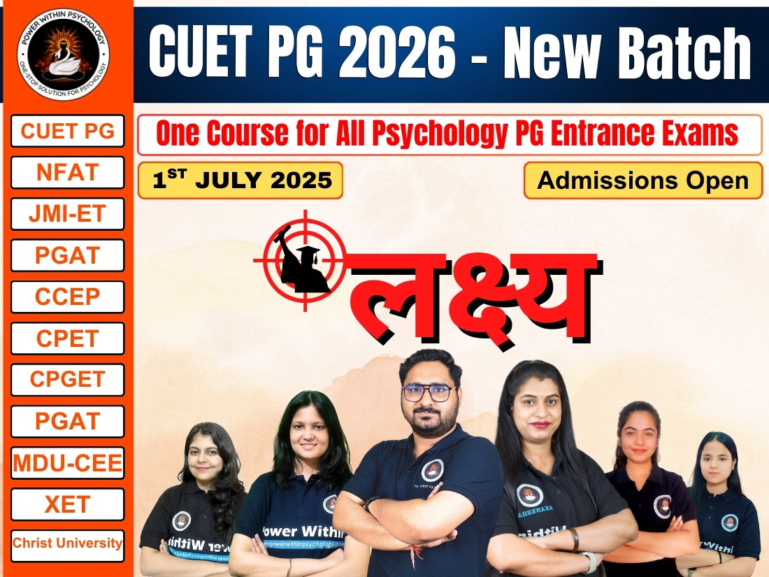 LAKSHAYA 4.0 - CUET (PG) 2026 - PG Psychology Integrated Course