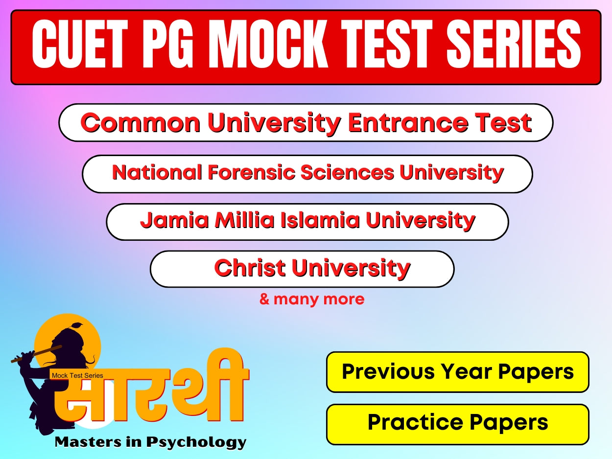 CUET PG Psychology - Masters in Psychology Mock Test Series - Score Boosters