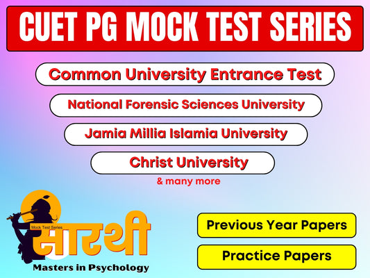 CUET PG Psychology - Masters in Psychology Mock Test Series - Score Boosters