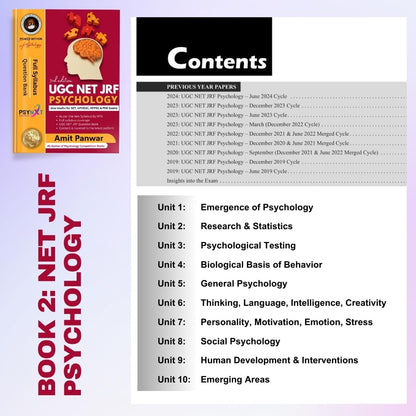 GATE & NET Psychology 2025 Combo Entrance Exam Preparation Bookset