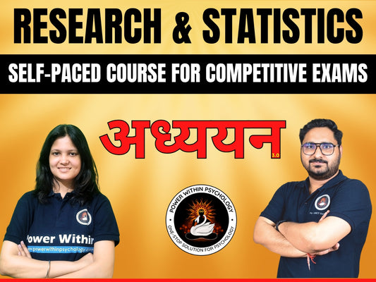 Research Methodology & Statistics for Competitive Exams in Psychology | Self-Paced Course