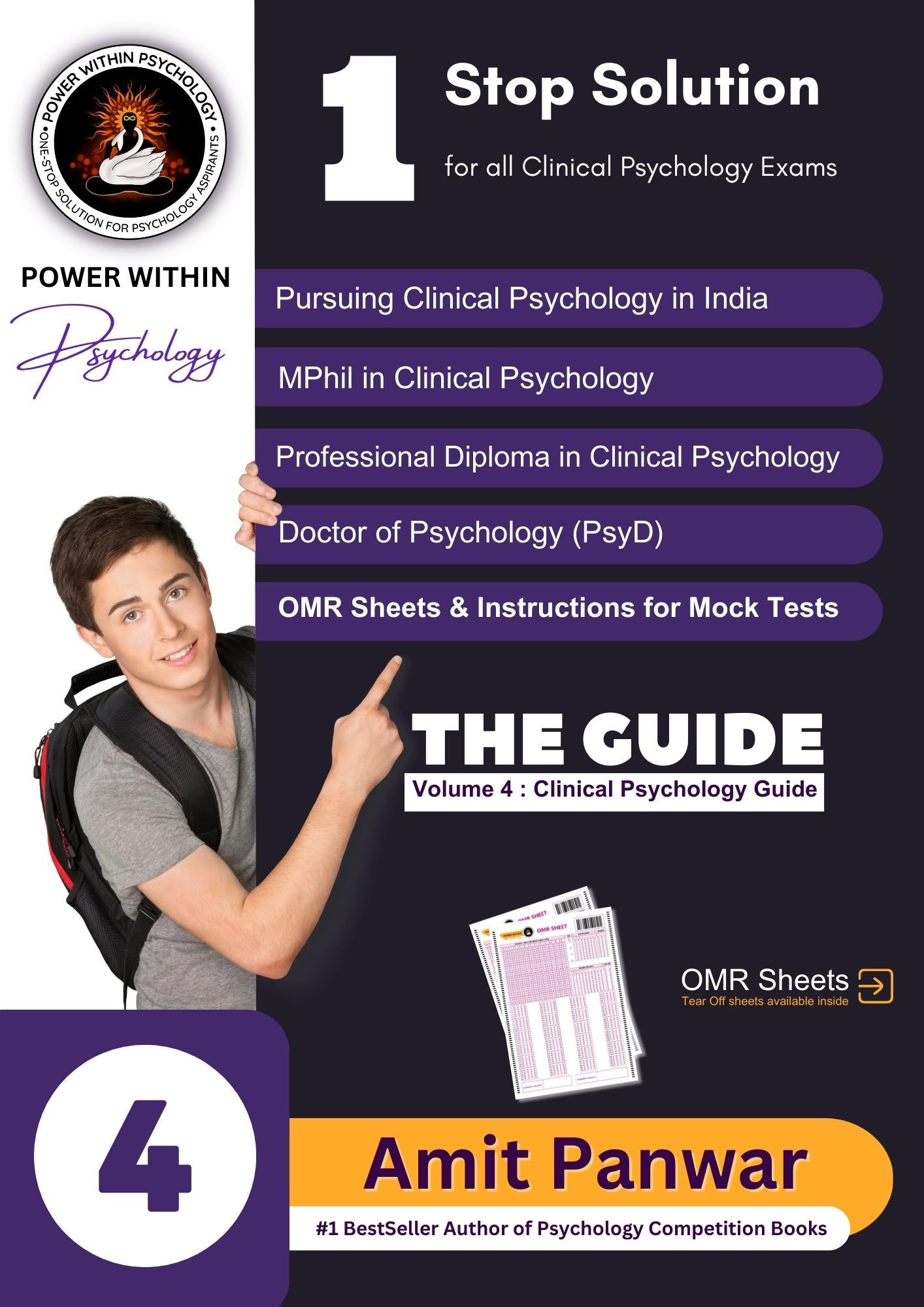 MPhil Clinical Psychology (4 Books Set) - Professional Diploma in Clinical Psychology & PsyD Entrance Exam Preparation Book - New Edition 4, 2025