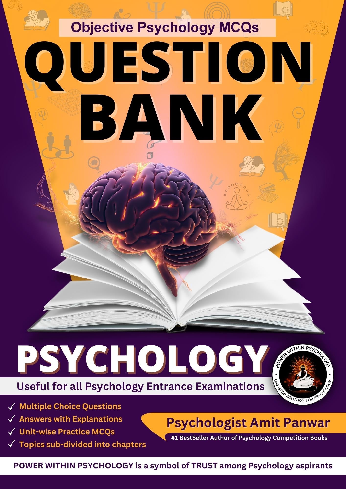 Objective Psychology 3000+ MCQs Question Bank Book - Edition 2 (2024)